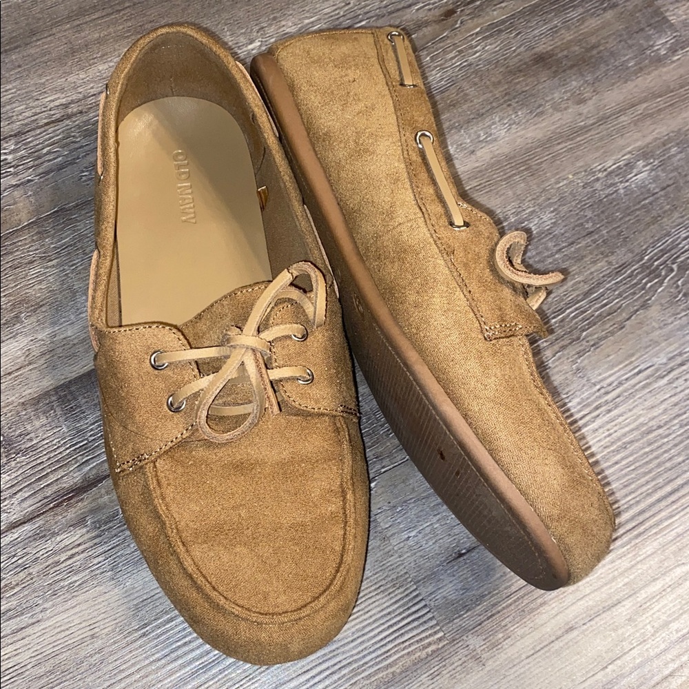 EUC OLD NAVY Tan Loafer Boat Shoe 9